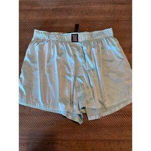 Savage X Fenty Satin Sleep Boxers - Mint Green - Size M